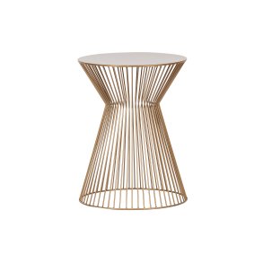 WOOOD Suus sidebord, rund - guld metal (35)