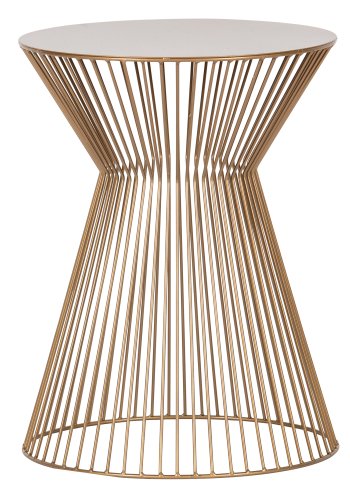 WOOOD Suus sidebord, rund - guld metal (35)