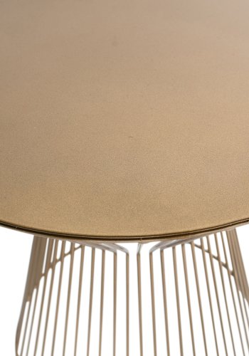 WOOOD Suus sidebord, rund - guld metal (35)