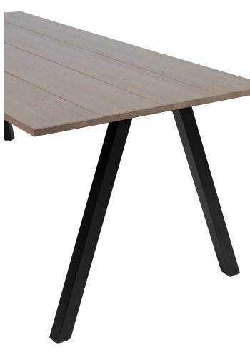 WOOOD Tablo 2-positions Square bordben til spisebord - matsort metal