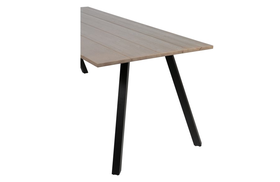 WOOOD Tablo 2-positions Square bordben til spisebord - matsort metal