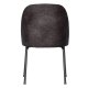 BEPUREHOME Vogue spisebordsstol - sort stof og sort metal