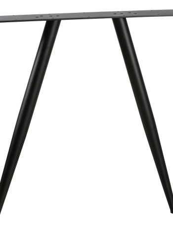 WOOOD Tablo 2-positions konisk bordben til spisebord - matsort metal