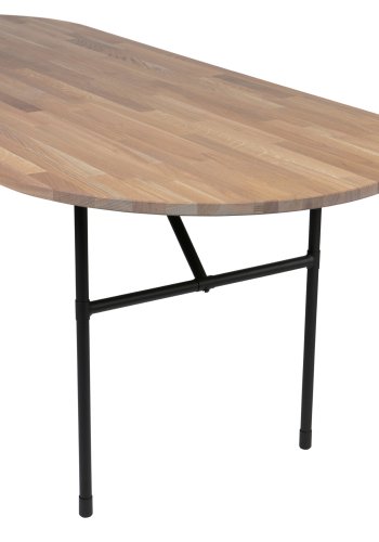 WOOOD Tablo H-bordben til spisebord - matsort metal