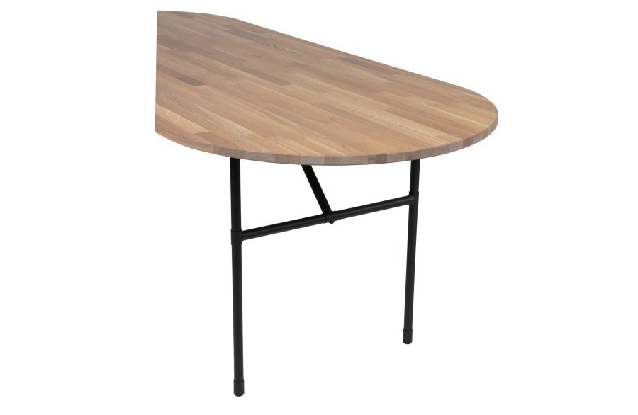 WOOOD Tablo H-bordben til spisebord - matsort metal