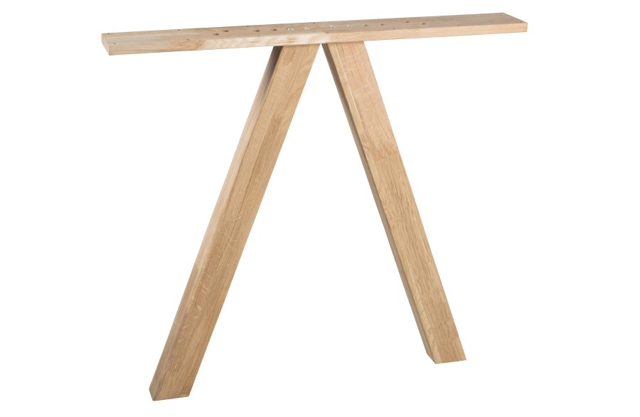 WOOOD Tablo 3-positions Firkantet bordben til spisebord - natur egetr (st med 2)