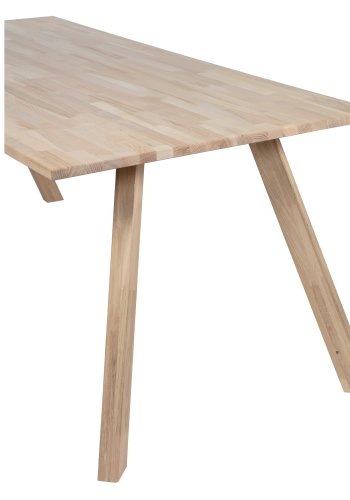 WOOOD Tablo 3-positions Firkantet bordben til spisebord - natur egetr (st med 2)