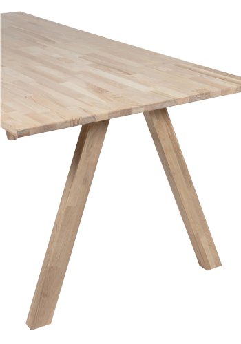 WOOOD Tablo 3-positions Firkantet bordben til spisebord - natur egetr (st med 2)