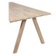 WOOOD Tablo 3-positions Firkantet bordben til spisebord - natur egetr (st med 2)