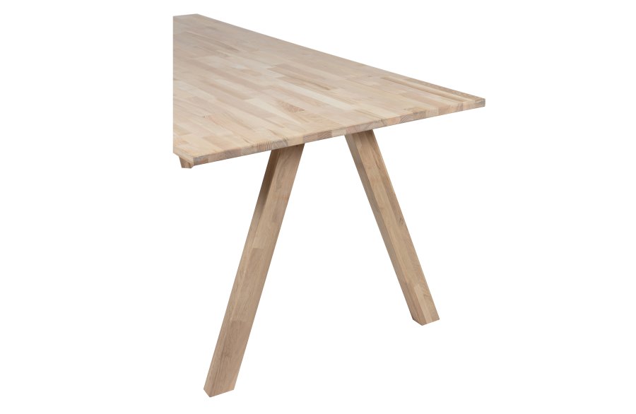 WOOOD Tablo 3-positions Firkantet bordben til spisebord - natur egetr (st med 2)