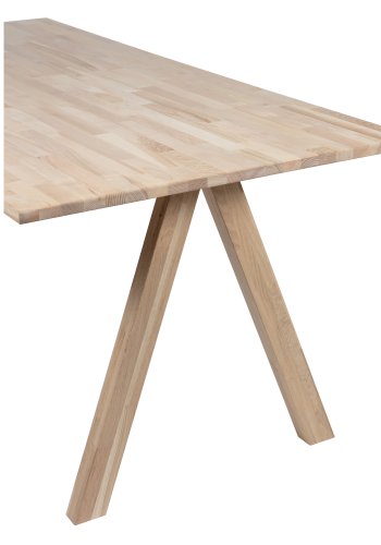 WOOOD Tablo 3-positions Firkantet bordben til spisebord - natur egetr (st med 2)