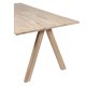 WOOOD Tablo 3-positions Firkantet bordben til spisebord - natur egetr (st med 2)