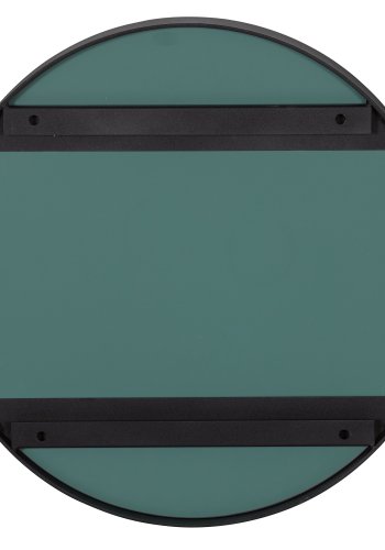 WOOOD EXCLUSIVE Doutzen vgspejl, rund - spejlglas og sort metal (50)