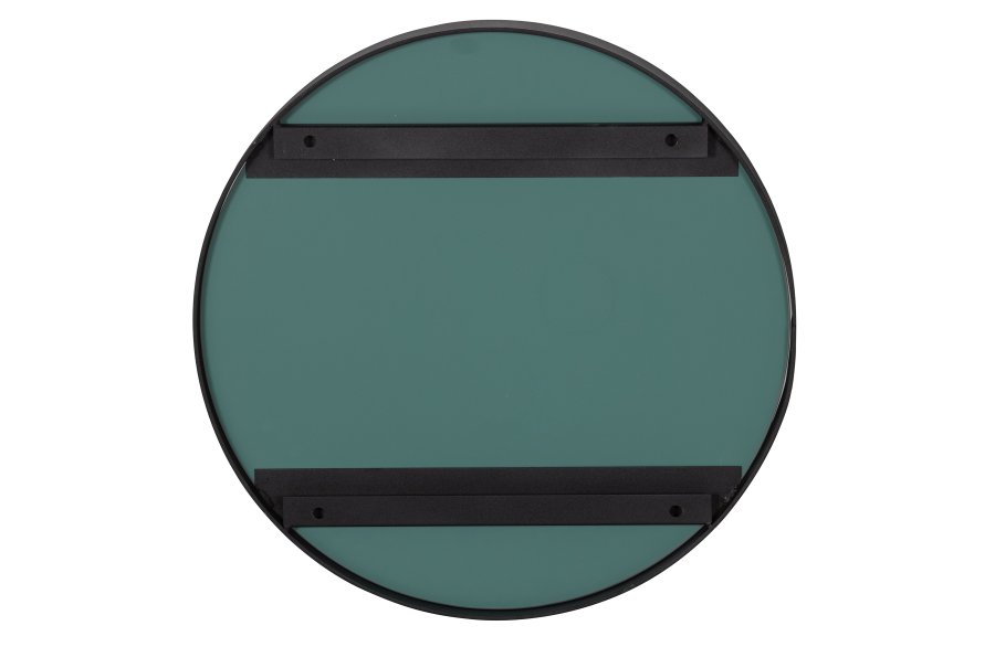 WOOOD EXCLUSIVE Doutzen vgspejl, rund - spejlglas og sort metal (50)