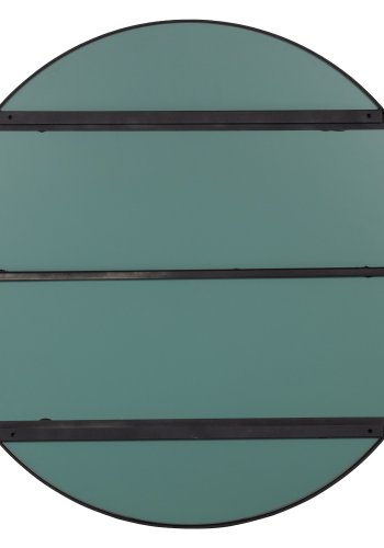 WOOOD Doutzen vgspejl, rund - spejlglas og sort stl (115)