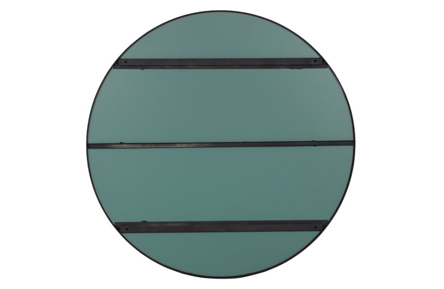 WOOOD Doutzen vgspejl, rund - spejlglas og sort stl (115)