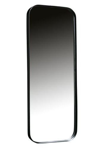 WOOOD EXCLUSIVE Doutzen vgspejl, rektangulr - spejlglas og sort metal (110x40)