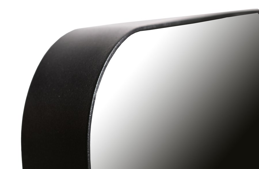 WOOOD EXCLUSIVE Doutzen vgspejl, rektangulr - spejlglas og sort metal (110x40)