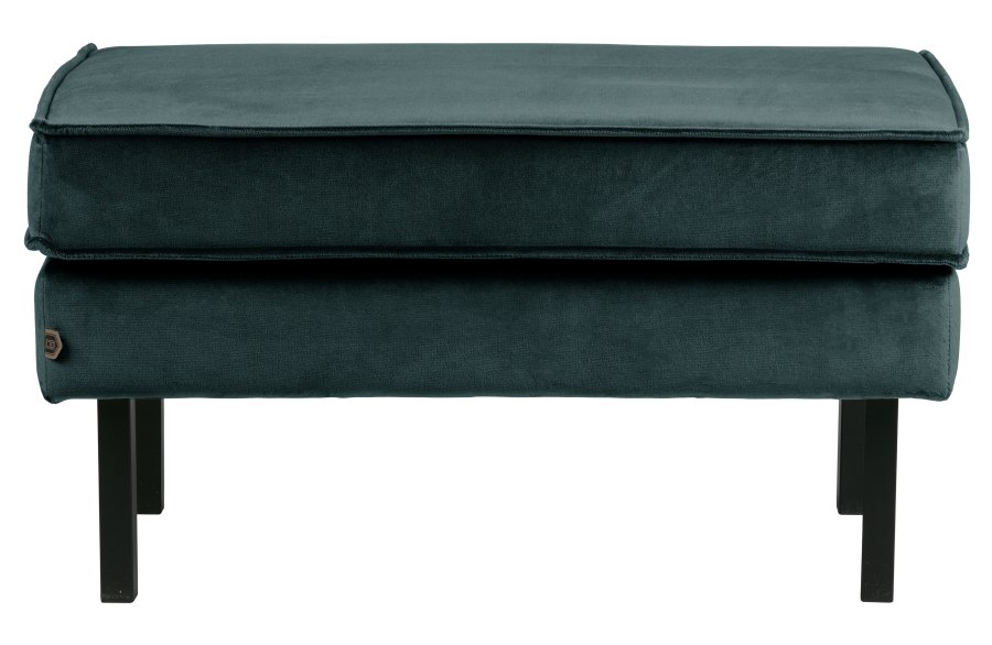 BEPUREHOME Rodeo puf - krikand blgrn fljl (84x54)