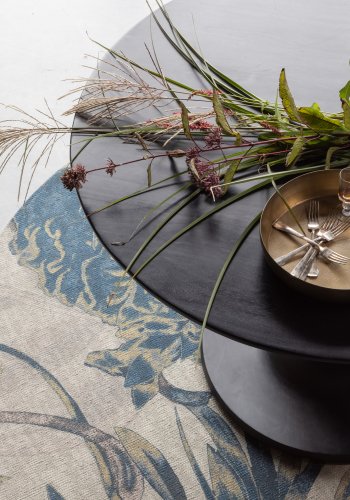 BEPUREHOME Blanco spisebord, rund - sort mangotr (120)