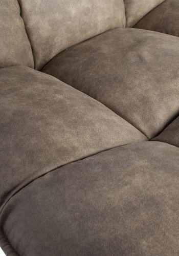 WOOOD Jouke drejestol - grn imiteret lder og sort metal