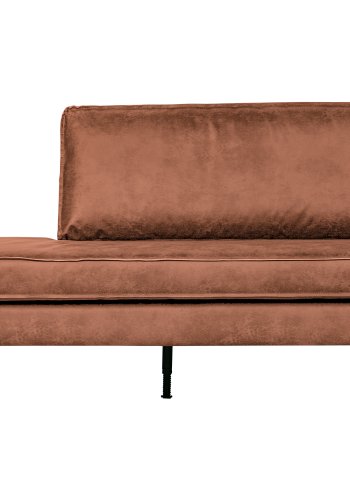BEPUREHOME Rodeo daybed, hjre - cognac stof
