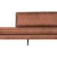 BEPUREHOME Rodeo daybed, hjre - cognac stof