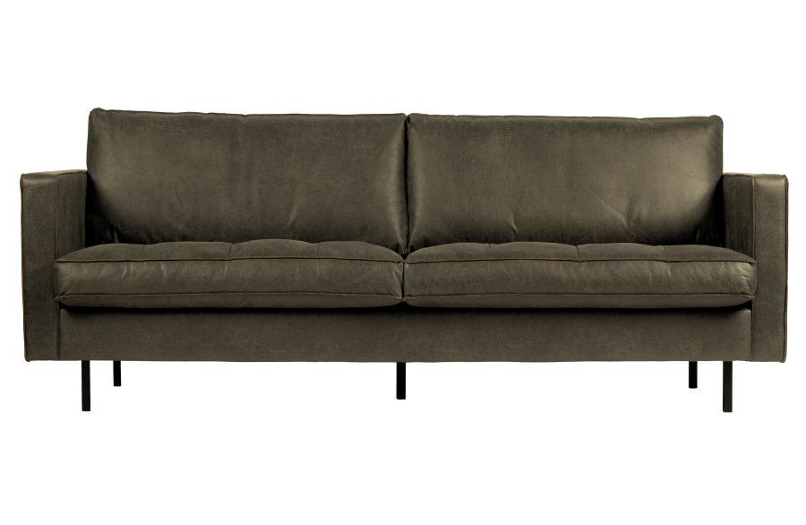 BEPUREHOME Rodeo 2,5 pers. sofa - army grn stof
