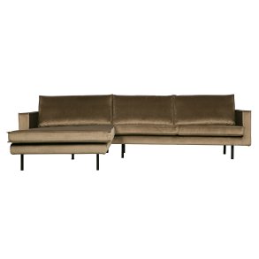 BEPUREHOME Rodeo sofa, m. venstre chaiselong - taupe fljl