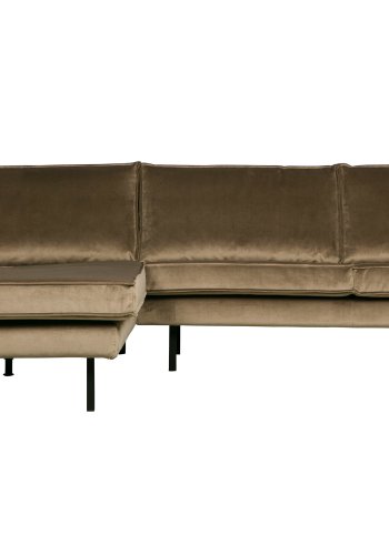 BEPUREHOME Rodeo sofa, m. venstre chaiselong - taupe fljl