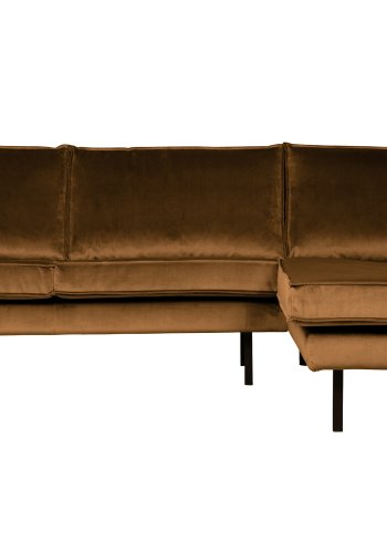 BEPUREHOME Rodeo hjrnesofa, hjre - honning gul fljl