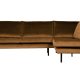 BEPUREHOME Rodeo hjrnesofa, hjre - honning gul fljl