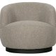 BEPUREHOME Collection drejestol, m. armln - natur bouclé stof