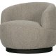 BEPUREHOME Collection drejestol, m. armln - natur bouclé stof