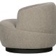 BEPUREHOME Collection drejestol, m. armln - natur bouclé stof
