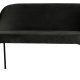 BEPUREHOME Vogue sofabnk - sort fljl polyester og sort metal