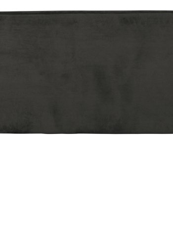 BEPUREHOME Vogue sofabnk - sort fljl polyester og sort metal