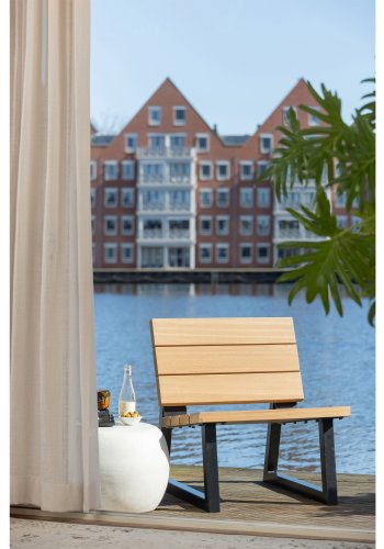 VTWONEN Pebble sofabord til inde og ude, rund - hvid fiberler (50)