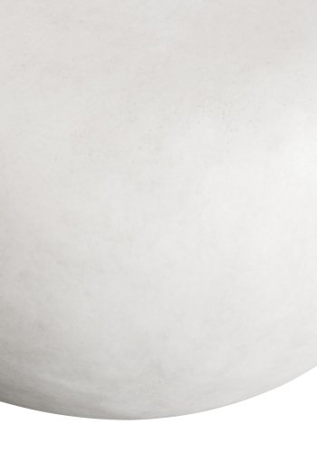 VTWONEN Pebble sofabord til inde og ude, rund - hvid fiberler (50)