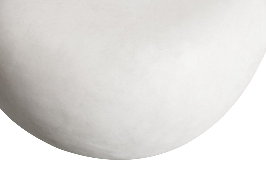 VTWONEN Pebble sofabord til inde og ude, rund - hvid fiberler (50)