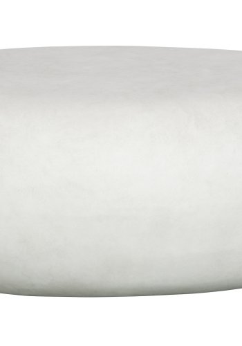 VTWONEN Pebble sofabord til inde og ude, oval - hvid fiberler (65x49)