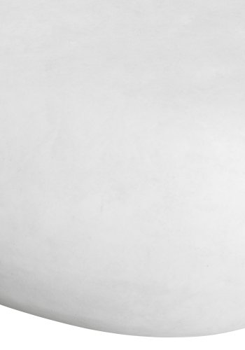 VTWONEN Pebble sofabord til inde og ude, oval - hvid fiberler (65x49)