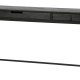 WOOOD EXCLUSIVE Silas skrivebord, m. 2 skuffer - sort Blacknight brstet asketr og metal (140x44)