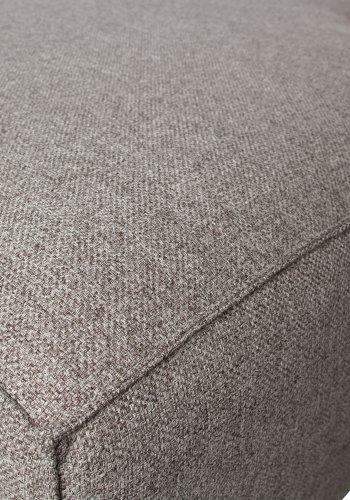 WOOOD EXCLUSIVE Bean hjrnesofa, venstre, inkl. puder - lysegr stof