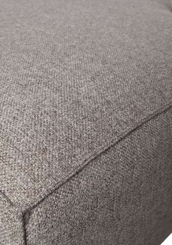 WOOOD EXCLUSIVE Bean hjrnesofa, hjre, inkl. puder - lysegr stof