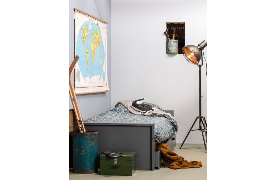 WOOOD Morris sengeramme, ekskl. lamelbund, madras og skuffe - gr fyrretr (90x200)