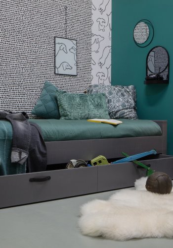 WOOOD Morris sengeskuffe - gr fyrretr (198x92)