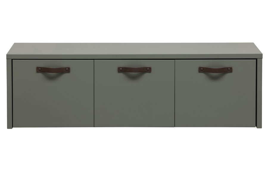 VTWONEN Stage Bunk brnebnk, ekskl. pude, m. 3 skuffer - grn sbetone fyrretr (120x50)