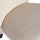 WOOOD Sara lnestol - creme polyester og tr