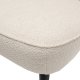 WOOOD Sara lnestol - creme polyester og tr
